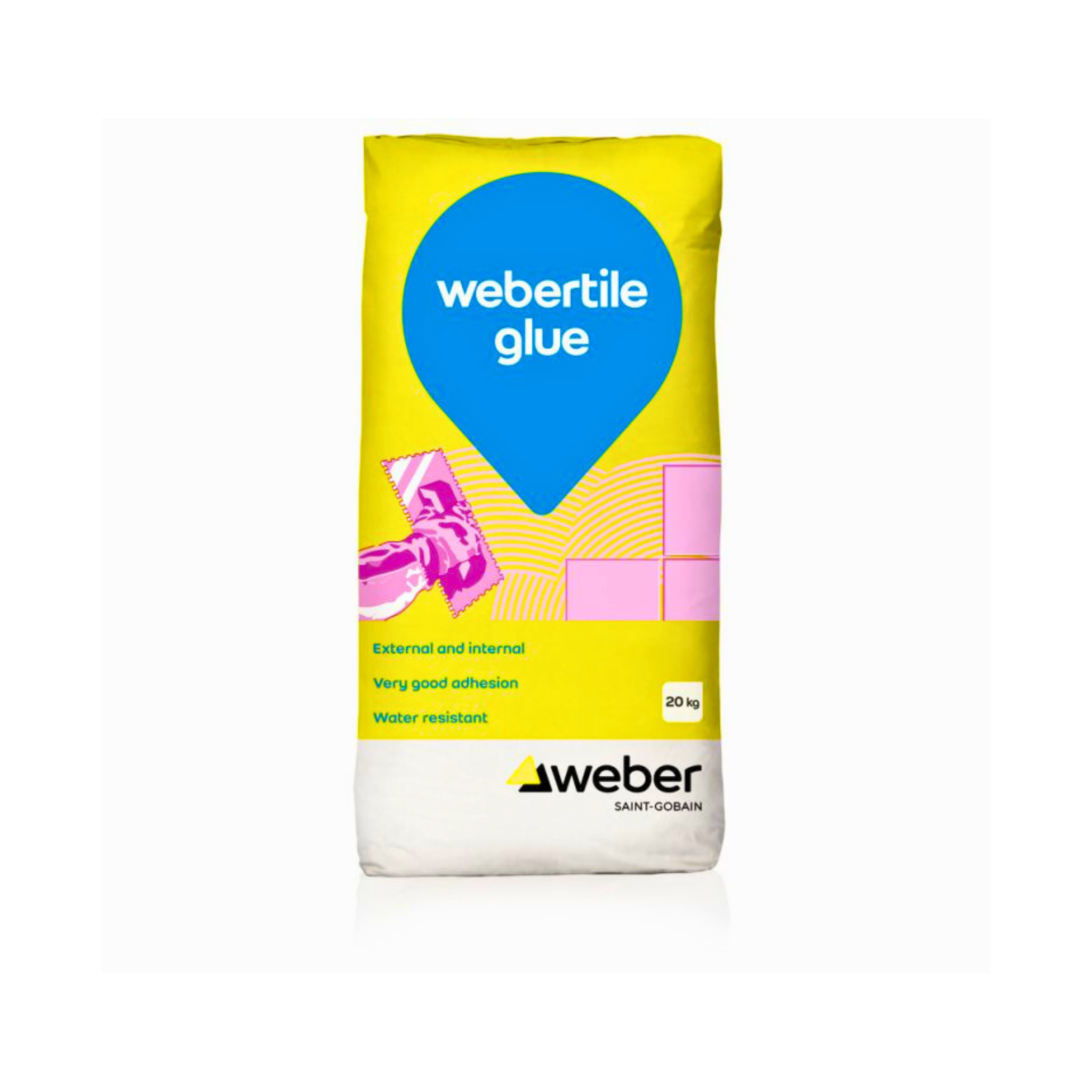 Saint-Gobain Webercol fix Tile Adhesive 20Kg Grey